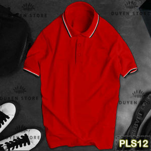 Áo thun POLO nam cổ bẻ 3 Sọc CVC vải cá sấu Poly Thái kháng khuẩn chống nhăn thoáng mát (Size S - 3XL) PL3S06