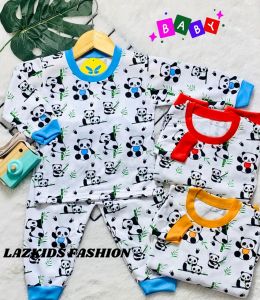 Setelan Piyama Bayi Baju Bayi Lengan Panjang Motif karakter Baby Anak Usia3-15 Bulan LAZKIDS FASHION