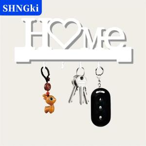 [COD] 🔥🔥🔥SHNGki  Nhà tình yêu  hình chủ chốt với móc-không khoan treo tường kim loại tổ chức cho phòng khách trang trí giá treo chìa khóa   Móc Treo Tường