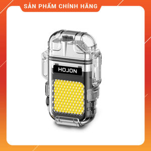 Đèn Pin Dã Ngoại Siêu Sáng Hojon F33 Kiêm Hộp Quẹt Bật Lửa Plasma 2 Tia Chống Nước Tiêu Chuẩn IP56 - Nhiều Màu (KHÔNG CHỨA XĂNG GAS)