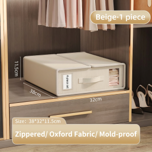 【2For 13.99$】Foldable BedSheet Organizer Bedsheet Storage Bed Sheet Box Linen Closet Visible Window Bedsheet Organiser