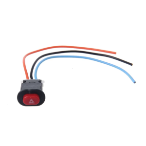 Universal Motorcycle Scooter ON-OFF Hazard Light 3 Wire Switch Emergency Warning Flasher Lamp Button