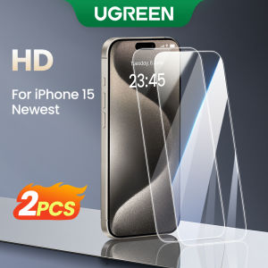 UGREEN 2PCS Borderless Full Screen HD Screen Protector with Film for iPhone 15 Pro Max iPhone 15 Plus