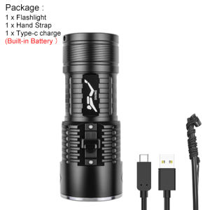 ASAFEE D026 Professional Diving Flashlight 2000LM Dual White Yellow Light 7500mAh Type-C Rechargeable IPX8 Waterproof Diving Camping Light