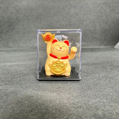 Patung Pajangan Kucing Hoki Keberuntungan Lucky Cat Rejeki Maneki Neko Maneko Neki Tangan Goyang