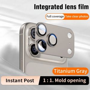 สำหรับ IPhone 17 Pro/ 17 Pro Max คลุมทั้งหมดเลนส์กล้องถ่ายรูปโลหะ IPhone17Pro ปกป้องหน้าจอสำหรับกล้องได้สูงสุดกระจกเทมเปอร์ฟิล์มปกป้อง