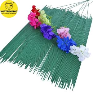 Combo 50 Que Kẽm Dài 39cm Đường Kính 2mm Loại Tròn Cứng Cáp Chuyên Cắm Hoa Sáp Hoa Giả Làm Thân Hoa Cho Các Ngày Lễ Trùm Sỉ Gia Thành