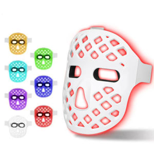 LED Light Therapy Face Mask Silicone Phototherapy Skin Rejuvenation Device for Home Use