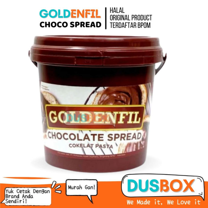 Goldenfil Chocolate Spread / Selai Roti Bakar / Toping Roti / Selai ...