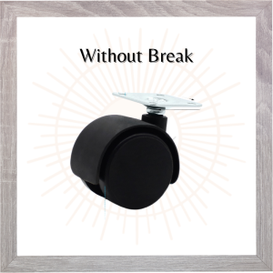 ALife World Caster Castor Roller Twin Wheel Cabinet Rack Drawer Caster Roller Brake Type Light Weight Light Duty 360 degree rotation low noise