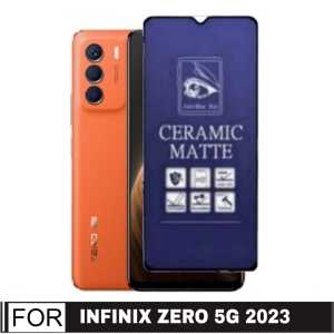 TEMPERED GLASS CERAMIC MATTE BLUE / ANTI PECAH / ANTI MINYAK FOR INFINIX ZERO 5G 2023