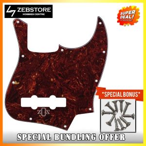Pickguard Pelindung Body Jazz Bass S 3Ply Tortoise