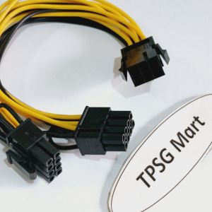 Cáp chia nguồn 6 Pin 1 ra 2 hoặc 6 Pin ra 8 Pin (2 đầu 8 Pin) / Nối dài nguồn 6 Pin (2 Pin rời) / Dài 20Cm