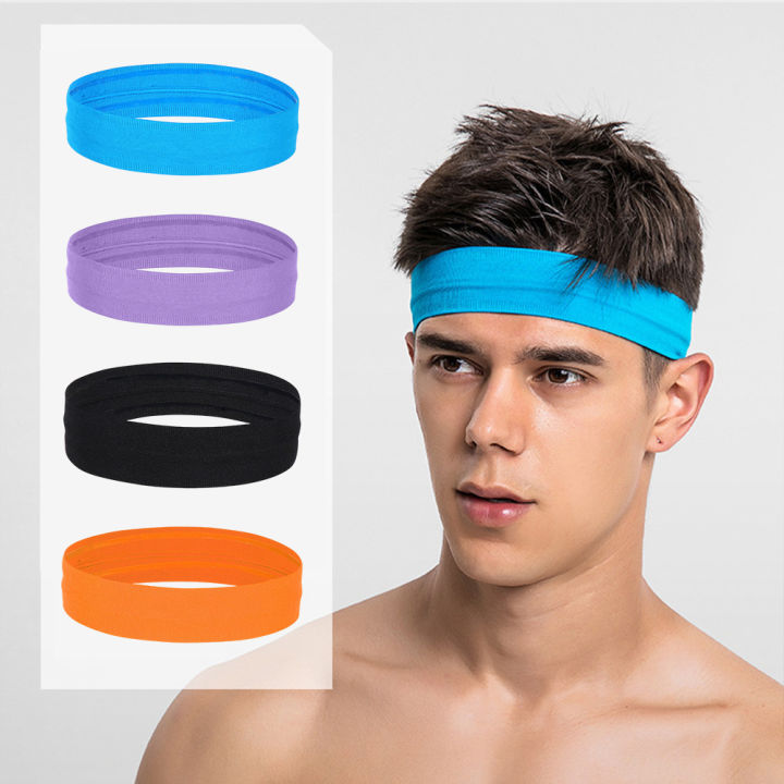 Seeotwo 3 Pieces Thick and Slim Non-Slip Elastic Sports Headbands -  Athletic Skinny Hair Headband for Women, Men, Boys, Girls - Silicone Grip  Hairband Mini Stylish Sweat Band Hair Band Price in