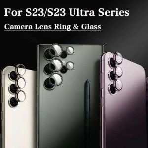 1 SET RING COLOR Camera Samsung S24 S24+ S24 Ultra S23 FE S23 S23+ S23 Ultra S22 Ultra Metal Tempered Glass Warna Pelindung Kamera Belakang Anti Gores Lens Lensa Cam Tempred Kaca Full Cover Screen Protect Temper Glas 1Set 3 5 pcs Bulet Warna Warni Rainbow