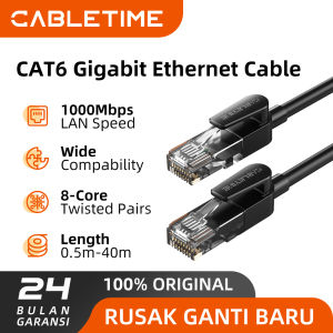 CABLETIME 20M Kabel LAN RJ45 Cat 6 Gigabit Ethernet UTP Cable 1000Mbps