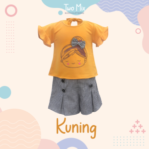 Two mix Setelan Anak Perempuan Motif Nonik Cantik Usia 1-6 tahun 4066