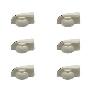 6Pcs Plastic Chicken Head Pointer Knob Effect Pedal Knobs Replacement Plastic Guitar Amplifier Knobs Easy to Use