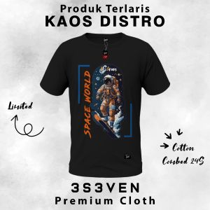 T-shirt Baju Kaos Distro Premium Pria Dewasa reguler cotton 24 S - 3S3ven Clothing Official