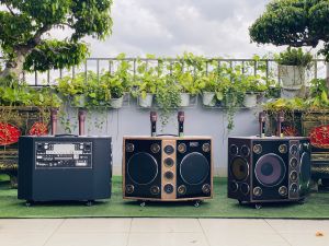 Loa Kéo Karaoke Di Động M10 34 Đường Tiếng 2 bass 22cm cho âm trầm chắc treble sáng rõ Dễ dàng kết nối BH 12 tháng