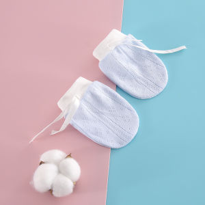 Newborn Baby Hand Protection Mittens Breathable Anti-Scratch Cotton Gloves