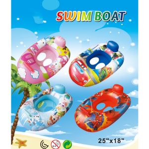 Salbabida For Kids Inflatable Carton Swimming Boat Space Shuttle with handle   YJ-7# (RANDOM DESIGN)