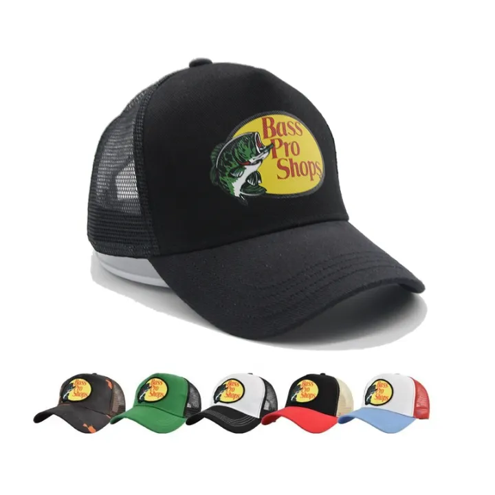 Bass Pro Shops Outdoor Fishing Cap Sun Hat with Mesh Design