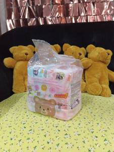 แพ็ค 6 ห่อ ทิชชู่เปียกคุมะ แพ็ค 6 ห่อ รุ่นฝาเปิด 40 แผ่น รวม 240 แผ่น  KUMA