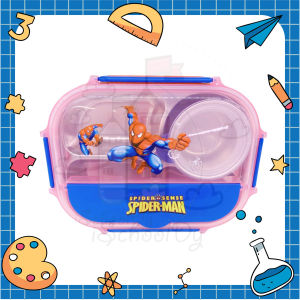 iSchoolDy Kids Kuromi Little Twin Star Unicorn Kitty Cinnamoroll Spiderman Cartoon Bento Stainless Steel Lunch Box