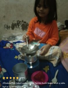 Mainan Masak Masakan Anak Perempuan Besar/Jumbo 6 Atau 1 Lubang Sumbu Lengkap/Set Mainan Bakull Tenong/Kukusan Anyaman Bambu Set Mainan Gerabah Piring Gelas Tanah Liat+Set Mainan Bakaran Sate