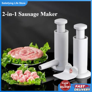 2In1 Manual Sausage Maker Meatball Maker Stufer Sausage Stuffer Homemade Dual Use Filler Tool Meat Ball Mold Machine For Kitchen