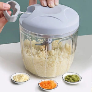 500/900ML Garlic Chopper Meat Grinder Manual Rotate Vegetable Cutter Chopper Slicer Fruit Garlic Crusher Kitchen Gadget Blenders