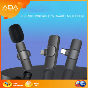 PORTABLE MINI WIRELESS LAVALIER MICROPHONE MIC PHONE LIVE SHOW MIC NOISE REDUCTION MIC LIVE STREAM BROADCAST MIKROFON 无线麦克风手机直播 [READY STOCK] ADA GADGETS STORE