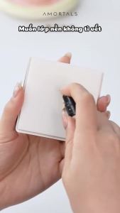 Cọ Tán Nền Amortals Hình Lưỡi Liềm - Đầu Cọ Siêu Mảnh 0.1mm Dàn Nền Siêu Mịn Cọ Trang Điểm Nền Cho Người Mới