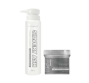 Miss Dear Color Refresh Shampoo & Mask Set 330ml/300ml Color Lock Protect Maintain Color Shampoo Color Treatment Mask 护色固色补色洗发水护发膜套装