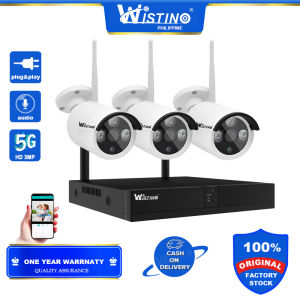 Wistino 3CH FHD 6MP NVR WIFI Kit Wireless P2P Outdoor IR Night Vision Security Plug and Play AUDIO