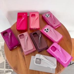 [Same style of Haili] lipstick phone case RHODE with logo For iPhone 16 15ProMax 11 12ProMax 13ProMax 14ProMax