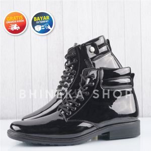 Sepatu PDH Kilap Sepatu Dinas Satpam Security Polri Tni Sepatu Formal Kulit Hitam Sepatu Pdh Tali Untuk Pria - Lazada