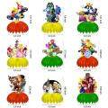 9 Pieces Super Mario Table Ornament Honeycomb Centerpiece ornament Table Decorations Topper for desktop Super Mario theme party decoration. 