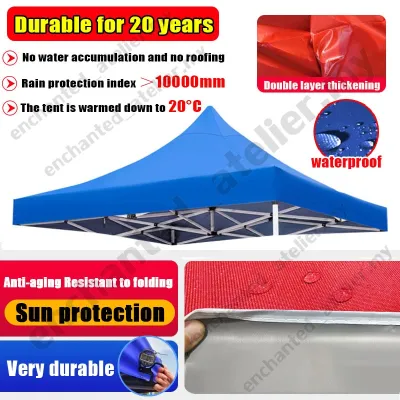 [99 years will not be bad] 1300D kain khemah tebal 6x6 8x8 10x10 10x15 10x20Ft 100% Rainproof canopy canvas only outdoor tent canopy canopy heavy duty canvas canopy khemah niaga kanvas khemah kain payung pasar malam canves khemah