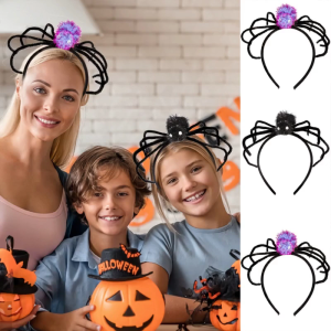 Người Lớn Trẻ Em Tin Nhện Hình Dạng Headband Người Phụ Nữ Spa bờm tóc Trang Điểm Halloween Chụp Ảnh Carnivals nón đội lệch đi tiệc