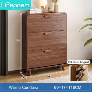 Shoe Cabinet Shoe Rack Rak Kasut Bertutup 2/3 Layers Almari Kasut Large Capacity Shoe Storage Shelf Kabinet Kasut