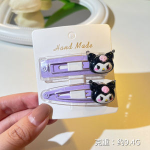 คลิปผมโปร่งใส Sanrio น่ารักกิ๊บติดผมของเด็กคุโรมิคลิปขอบเจ้าหญิงเด็กผู้หญิงสุนัขหยกกัวที่หนีบผมหน้าม้าหัก