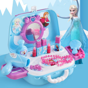 FROZEN Princess Elsa  Makeup toys love princess girl family childrens birthday gift set interactive toys parent-child communication interest cultivation