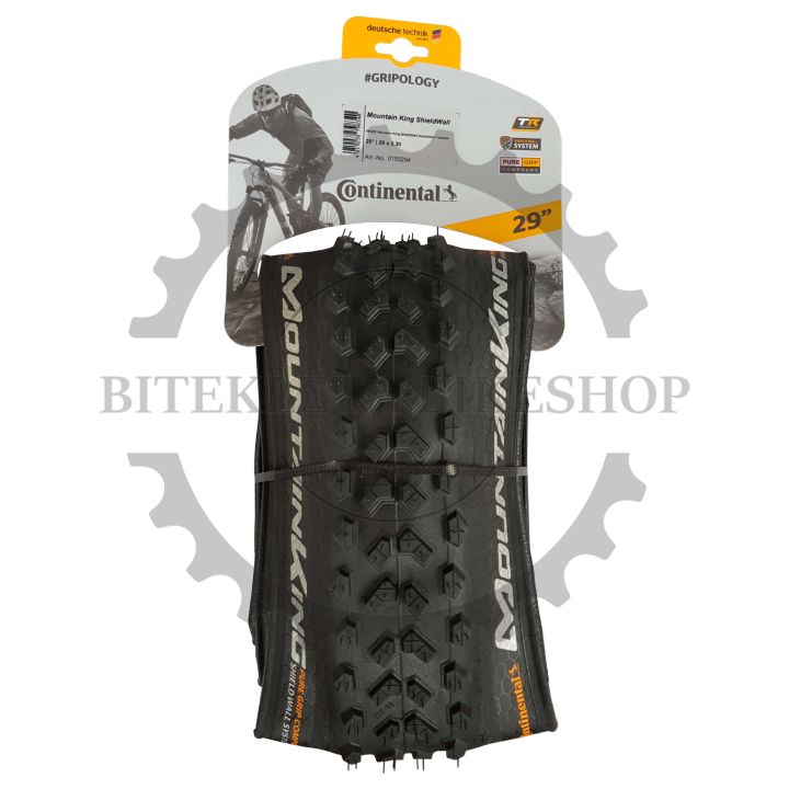 Pneu VTT Continental Mountain King Shieldwall 27.5x2.3 - Noir - Pliable - Neuf Sous Blister
