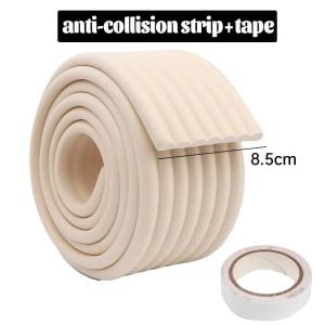 2เมตร แถบโฟมขอบโต๊ะแบบมีกาวในตัวหนา / ตัวป้องกันความปลอดภัยสำหรับเด็ก / ตัวป้องกันมุมตู้เฟอร์นิเจอร์ / เทปโฟมกันกระแทก