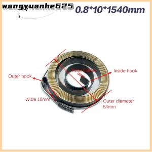 [WYH Store] 👗 1Pc 0.7-1.5 Thickness 680-1540mm Length Spiral Flat Wire Torsion Spring Constant Force Extension Springs Bench Drill Scroll Spring