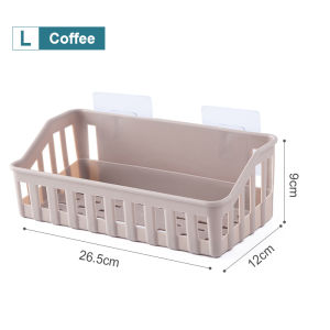 FYBEE Toiletries Rack Nail Free Drilling Free Bathroom Shelve Storage Basket Toothbrush Shelf