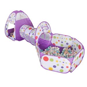 3 In 1 Children Ball Pool Baby Ballon Playpen Portable Kids Tent Ball Pit Crawling Tunnel Kid Playground Yard Rooom Pool Gift