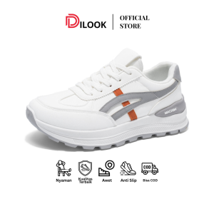 DILOOK C014 Sepatu Sporty Casual Wanita Sepatu Sneakers Putih Cewek Stylish